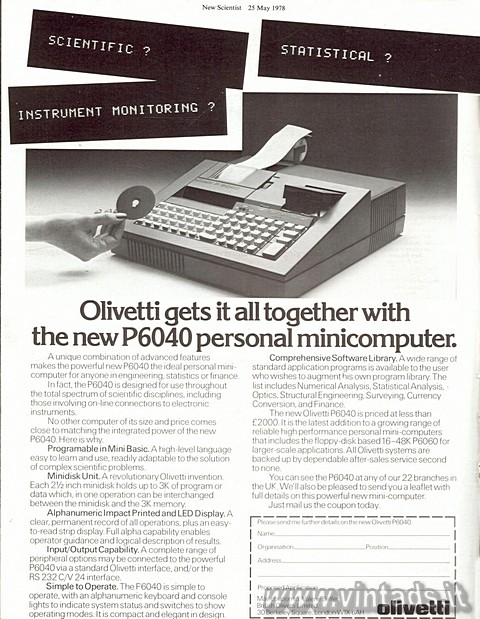 Olivetti P6040 gets it all together
