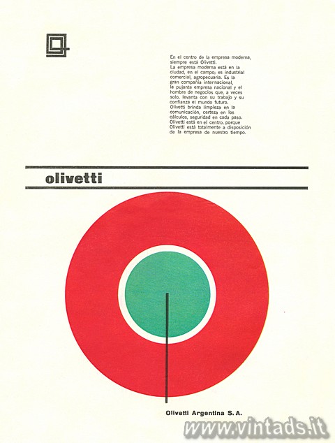 En el centro de la empresa moderna siempre est Olivetti. La empresa moderna est