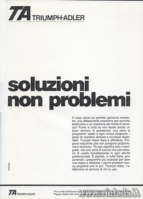 Soluzioni, non problemi