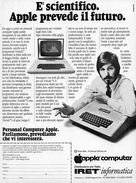E' scientifico.
Apple prevede íl futuro.
Da oggi se avete un personal com