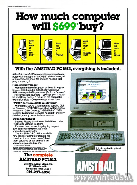 How much computer will $699* buy?
With the AMSTRA