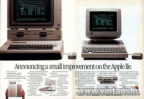 Announcing a small improvement on the Apple IIe.
