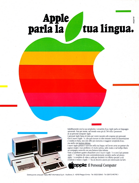 3224x4222 JPG
OGGETTO VISITABILE
NEL NOSTRO MUSEO Apple parla la tua lingua
Indubbiamente con la sua semplicità e versatilità d