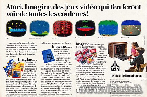 2011x1334 JPG
OGGETTO VISITABILE
NEL NOSTRO MUSEO Atari. Imagine des jeux vidéo qui t'en feront voir de toutes les couleurs!