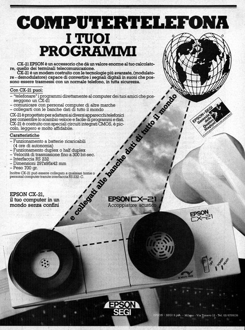 2816x3789 JPG COMPUTERTELEFONA I TUOI PROGRAMMI
CX-21 EPSON è un accessorio che dà un valor