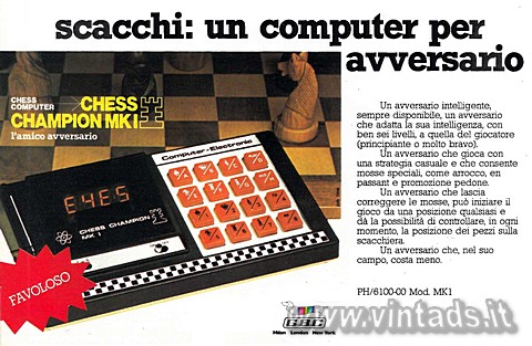 scacchi: un computer per avversario