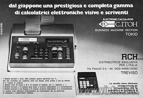 dal giappone una prestigiosa e completa gamma di calcolatrici elettroniche visiv