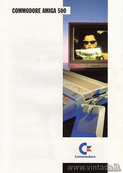 Commodore Amiga 500.
L'utente innanzi tutto.
Più di 1000 programmi disponi