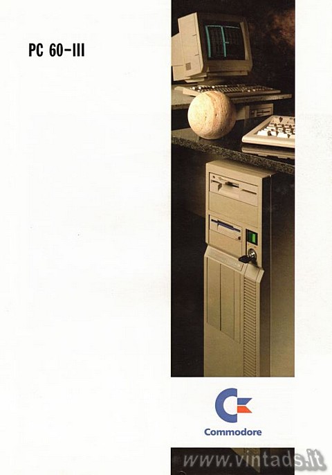 Commodore PC 60-III.
Un PC con supporto da pavime