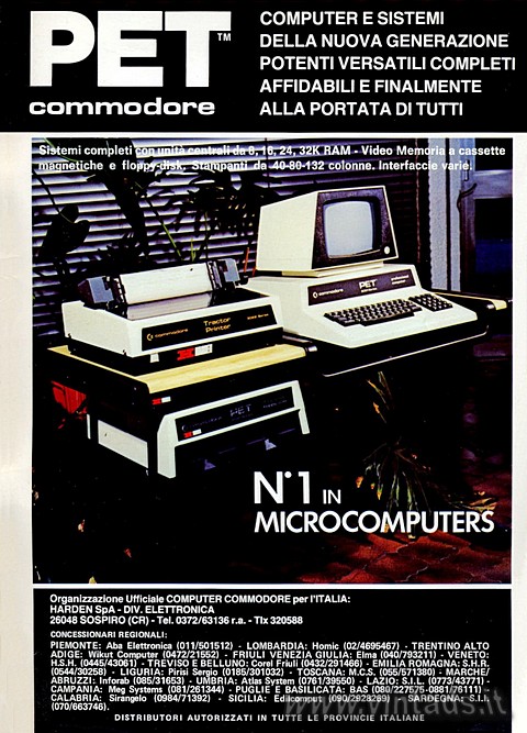 PET
commodore
COMPUTER E SISTEMI DELLA NUOVA GEN