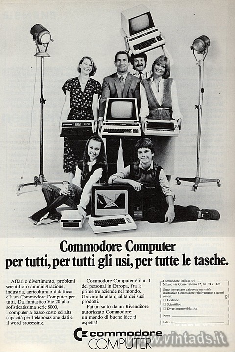 Commodore Computer
per tutti, per tutti gli usi, 