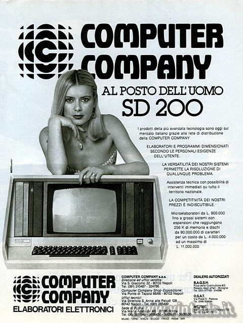 3182x4236 JPG COMPUTER COMPANY
AL POSTO DELL UOMO
SD 200
I prodotti della più avanzata tec