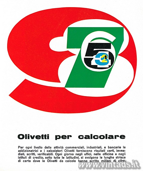 Olivetti per calcolare
Per ogni livello delle attività commerciali, industrial