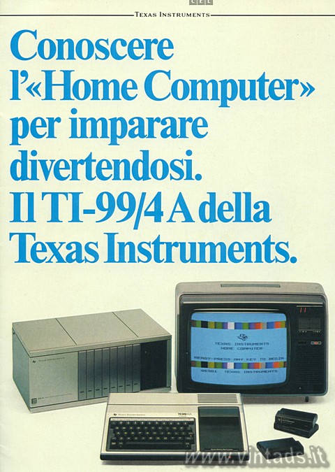 Il TI-99/4A della Texas Instruments