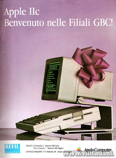 Apple IIc, benvenuto nelle filiali GBC