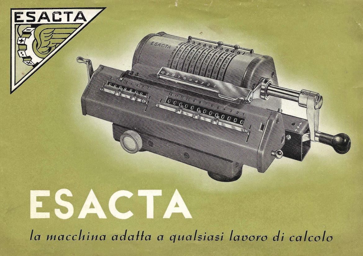 Catalogo delle calcolatrici Esacta. Contiene tutte e sole le macchine introdotte