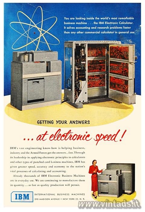 GETTING YOUR ANSWERS... at electronic speed!
Yo