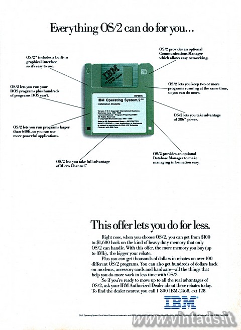 Everything OS/2 can do for you...

OS/2TM includes a built-in graphical interf