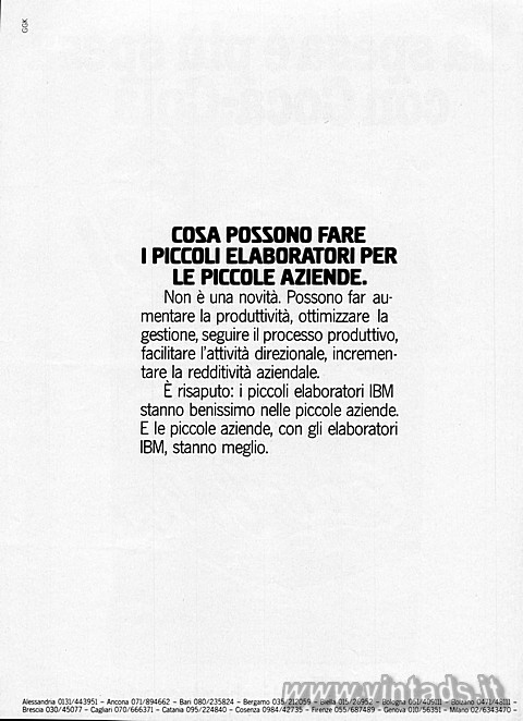 3183x4389
TIFF MULTIPAGINA COSA POSSONO FARE
I PICCOLI ELABORATORI PER
LE PICCOLE AZIENDE.
Non è una no