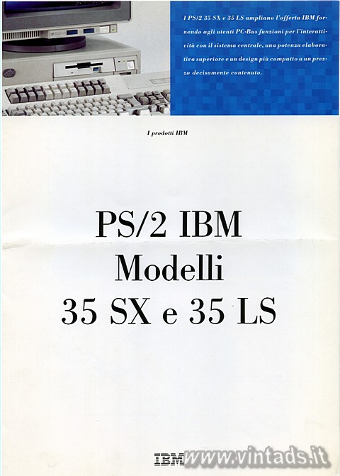 PS/2 IBM Modelli 35 SX e 35 LS