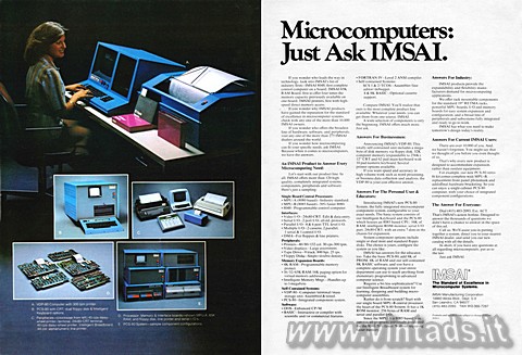 Microcomputers: Just Ask IMSAI.
If you wonder who