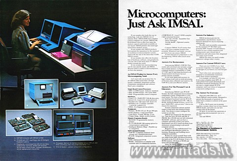 Microcomputers: Just Ask IMSAI.
If you wonder who leads the way in technology, 