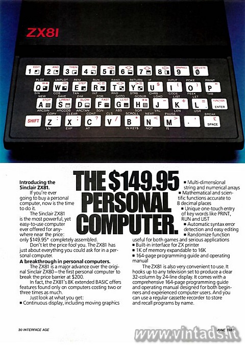 The $149.95 personal computer...