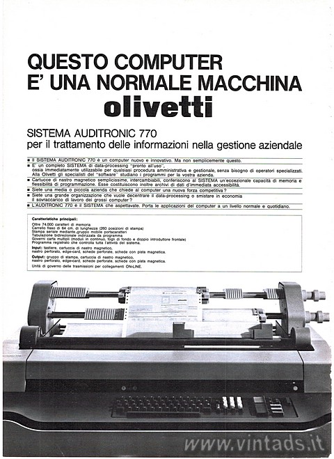 Questo computer  una macchina Olivetti