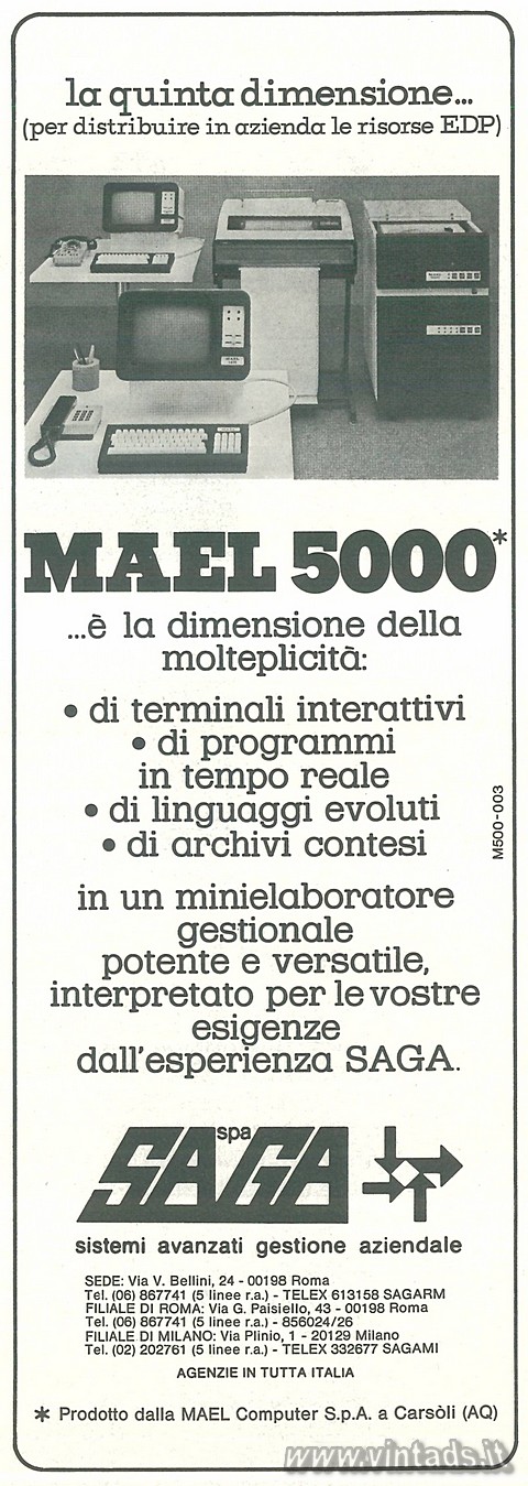 1062x2985 JPG la quinta dimensione...
(per distribuire in azienda le risorse EDP)
MAEL 5000*