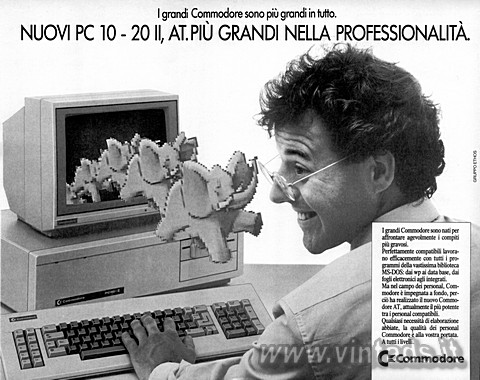 I grandi Commodore sono pi grandi in tutto.
NUOVI PC 10 - 20 II, AT. PI GRAND