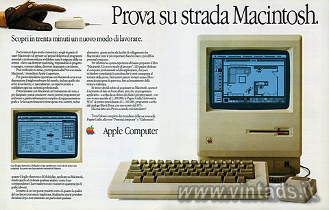 Prova su strada Macintosh.
			
Scopri in trenta minuti un nuovo modo di lavora