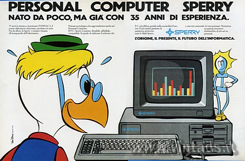 PERSONAL COMPUTER SPERRY
NATO DA POCO, MA GI CON 35 ANNI DI ESPERIENZA.
35 an