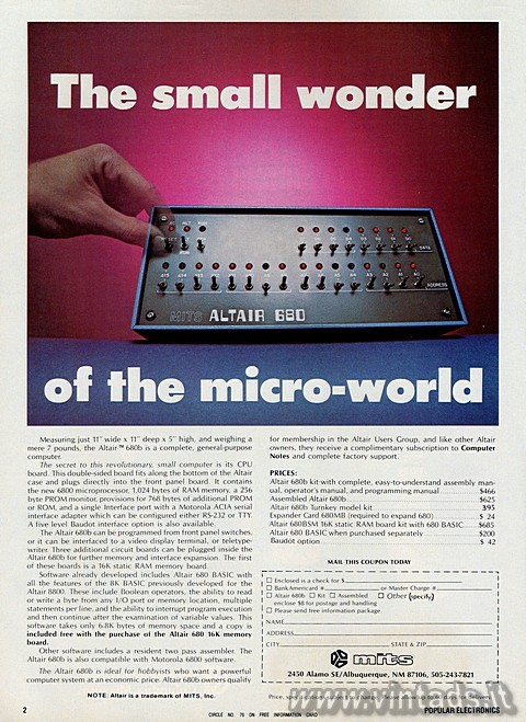 The small wonder of the micro-world
Measuring just 11" wide x 11" deep 