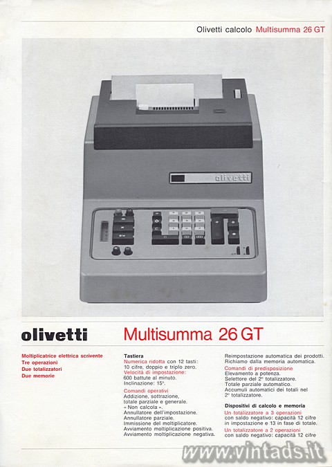 Olivetti Multisumma GT 26