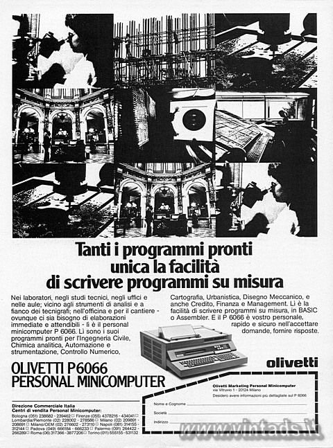 Tanti i programmi pronti
unica la facilità
di scrivere programmi su misura
N