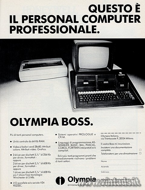 QUESTO  IL PERSONAL COMPUTER PROFESSIONALE.
OLYM