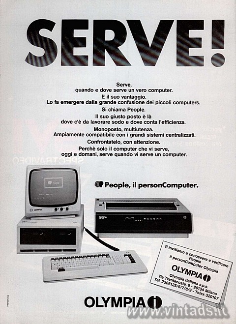 Serve!
quando e dove serve un vero computer.
 i