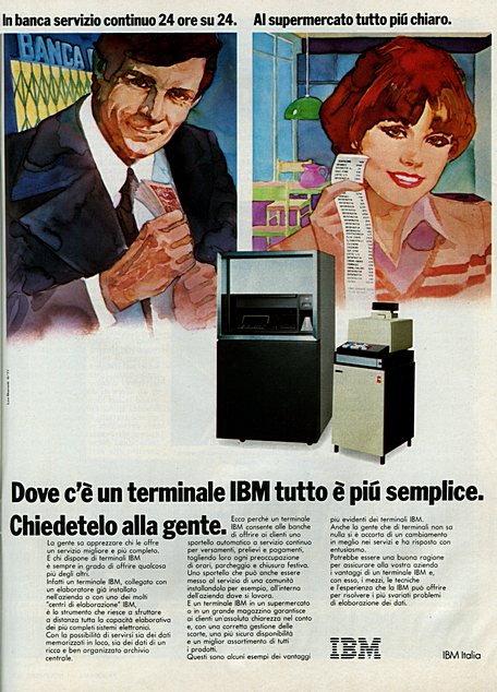 3119x4339 JPG In banca servizio continuo 24 ore su 24. Al supermercato tutto più chiaro.
Dov