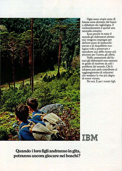 3172x4424 JPG Quando i loro figli andranno in gita,
potranno ancora giocare nei boschi?
Og