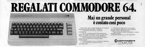 REGALATI COMMODORE 64.
Mai un grande personal è 