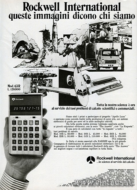 Rockwell International
queste immagini dicono chi siamo

Tutta la nostra scie