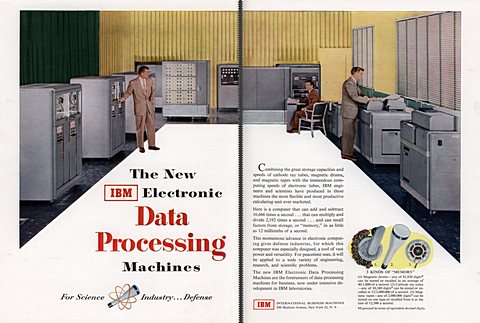 The New IBM Electronic Data Processing Machines
For Science... Industry... Defe