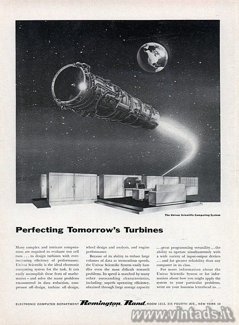 Perfecting Tomorrow’s Turbines
The UNIVAC scientific computing system

Many c