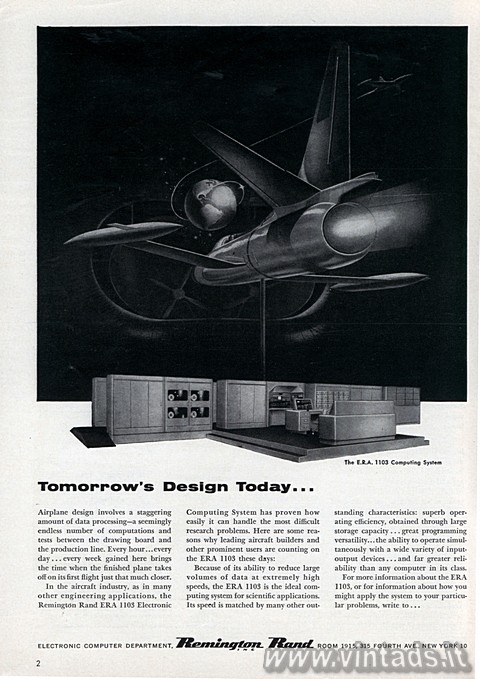 2394x3388 JPG Tomorrow´s Design Today...
The E.R.A. 1103 computing system
Airplane design i