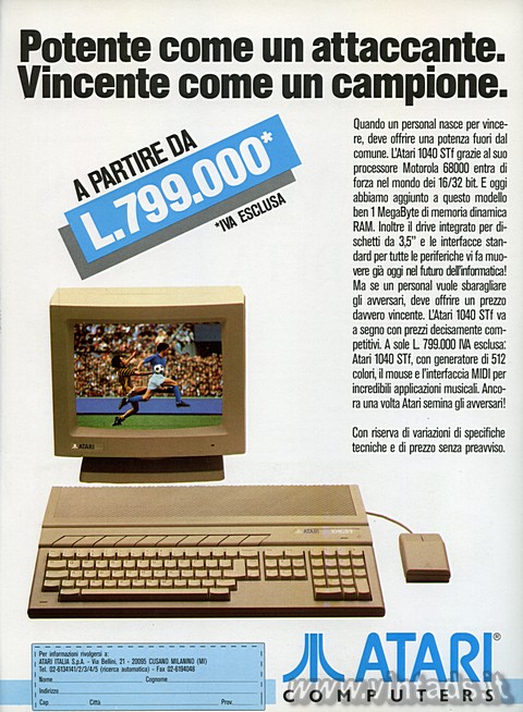 Atari, potente e vincente