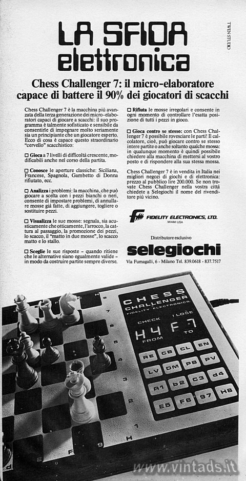 1726x3373 JPG La sfida elettronica
Chess Challenger 7: il micro-elaboratore capace di batte
