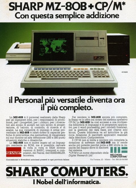 SHARP MZ-80B + CP/M*
Con questa semplice addizion