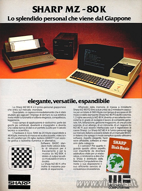 SHARP MZ-80 K
Lo splendido personal che viene dal