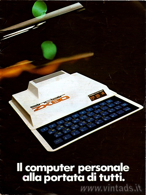 Sinclair ZX80
Il computer personale alla portata di tutti