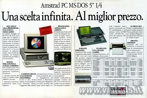 4877x3257 JPG Amstrad PC MS-DOS 5" 1/4
Una scelta infinita. Al miglior prezzo.
DAL GIOCO